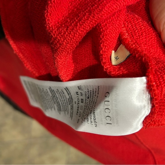 Gucci men's cotton jersey felted sweatshirt 1921 embroidery size medium - Picture 7 of 8